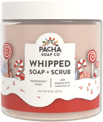 Pacha Whipped Soap Candy Cane Lane - 8 OZ - Image 1