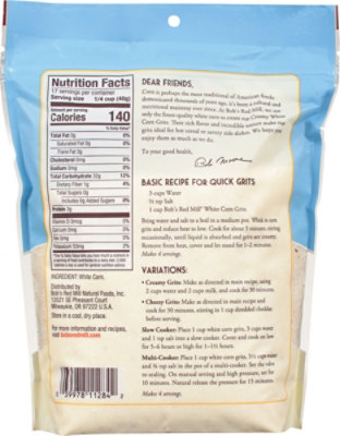 Bobs Red Mill White Corn Grits - 24 OZ - Image 6