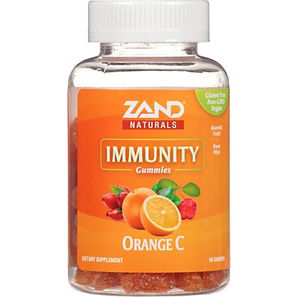 ZAND Dietary Supplement Immunity Gummies Orange C - 60 Count - Image 2
