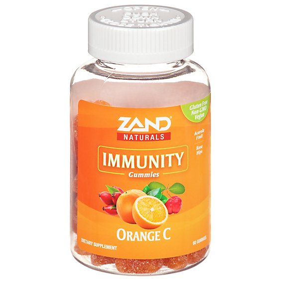 ZAND Dietary Supplement Immunity Gummies Orange C - 60 Count