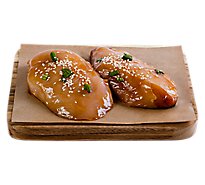 Haggen Chicken Teriyaki Marinated Breast Boneless No Antibiotics Vegetarian Fed Cage Free - 1 lb.