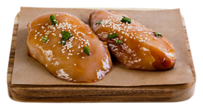 Haggen Chicken Teriyaki Marinated Breast Boneless No Antibiotics Vegetarian Fed Cage Free - 1 lb. - Image 1