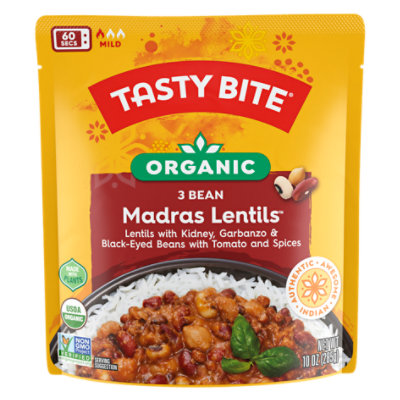 Tasty Bite Madras Lentils 3 Bean Orgnc - 10 OZ