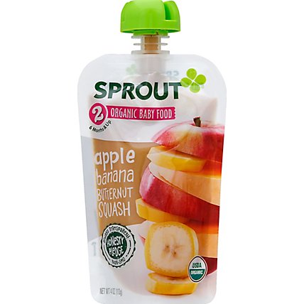 Sprout Stg2 Squash Btrnut Apple Banana - 4 OZ - Image 2