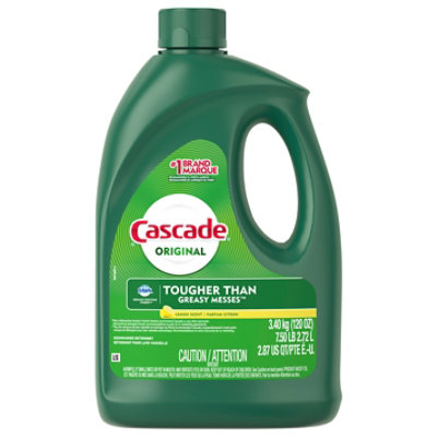 Cascade Lemon Scent Liquid Dishwasher Detergent - 120 Oz - Image 3