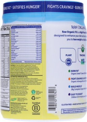 Garden Of Life Raw Fit Vanilla - 16.1 OZ - Image 4