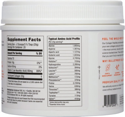 Bulletproof Unflavored Collagen Protein - 14.3OZ - Image 4