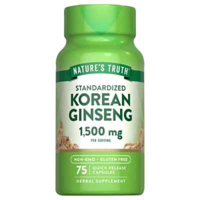 Natures Truth 500mg Korean Genseng - 75 CT - Image 2