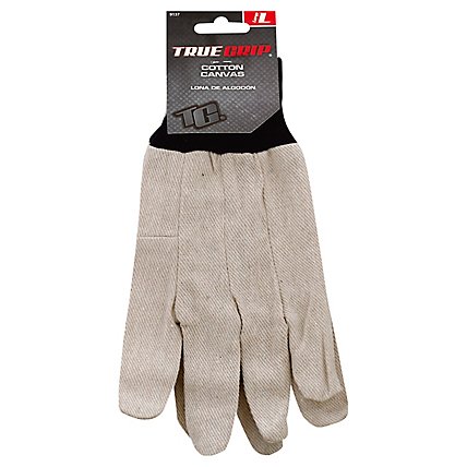 True Grip Large All Purpose Canvas Gloves - EA - Image 1