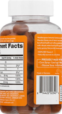 Wedderspoon Supplement Manuka Honey Gummies Immunity Citrus Flavor - 90 Count - Image 5