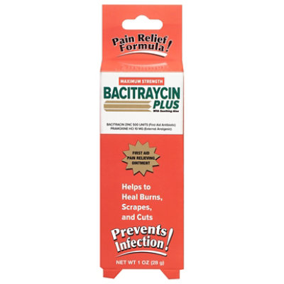 Bacitraycin Plus First Aid Bacitraycin Ointment - 1 OZ - Image 3