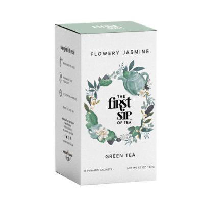 Spice Hut Flowery Jasmine Green Tea Bags - 16 Count - Image 1