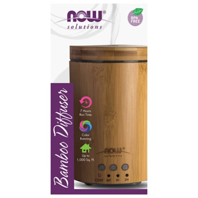 Now Solutions Oil Diffuser Ultrasonic Real Bamboo - Each - Image 2