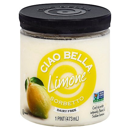 Ciao Bella Sorbetto Sicilian Limone - 1 Pint - Image 1