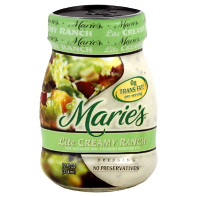 Maries Dressing Creamy Ranch Lite - 12 FZ - Image 1