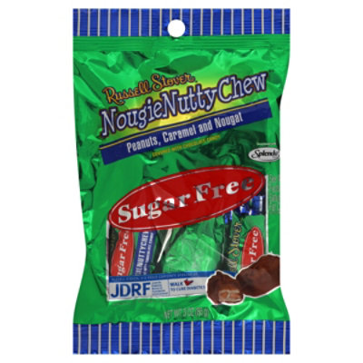 Russell Stover Nougie Nuttie Chew Sugar Free - 3 OZ - Image 1