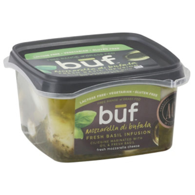 BUF Burrata Di Bufala Fresh Basil - 7 Oz - Image 1