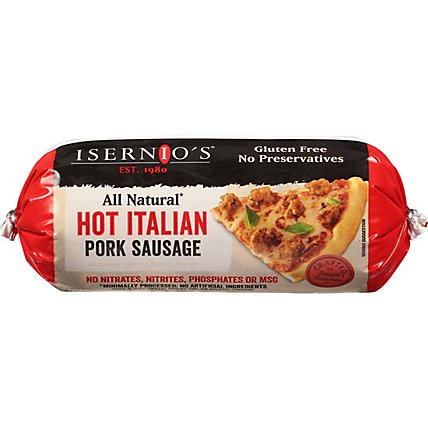 Isernios Pork Roll Hot Italian - 16 OZ - Image 2