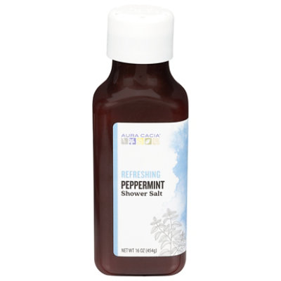 Aura Cacia Peppermint Shower Salt - 16 OZ - Image 2