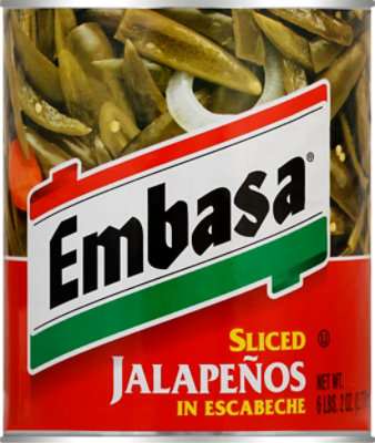 Embasa Sliced Jalapenos - 98 OZ - Image 2