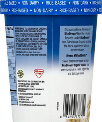 Rice Dream Organic Frozen Dessert Vanilla - 1 Quart - Image 3