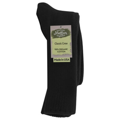 Organic Cotton Crew Black 10-13 - EA - Image 1