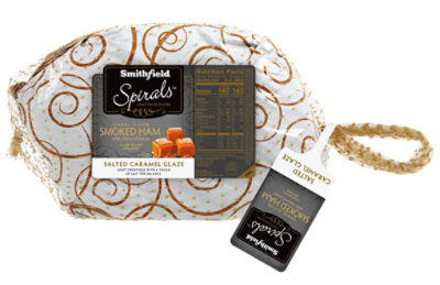 Smithfield Ham Spiral Sliced Half Bone In Caramel Apple - 11 Lb - Image 1