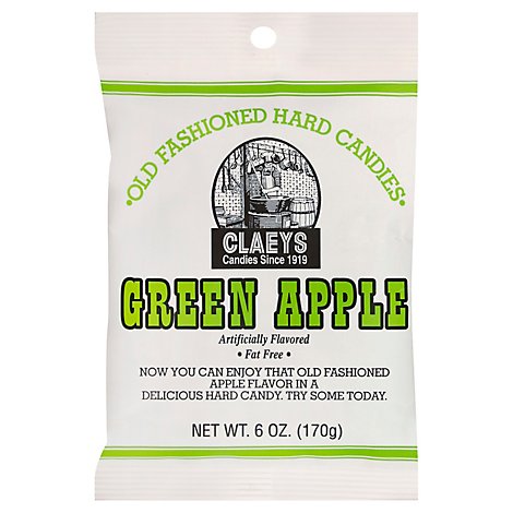 Claeys Green Apple Candy - 6 OZ
