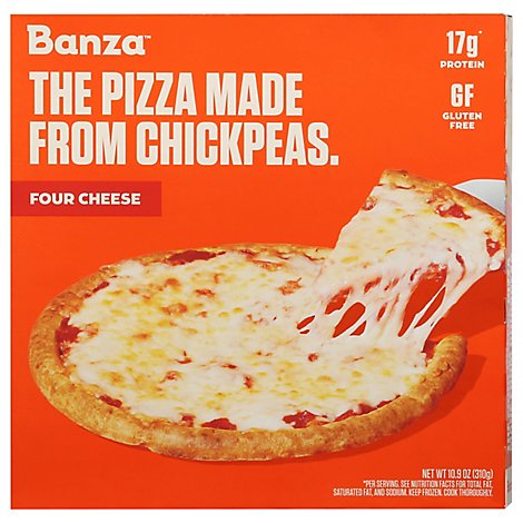 Banza Chickpea Pizza Four Cheese Each - 10.9 OZ
