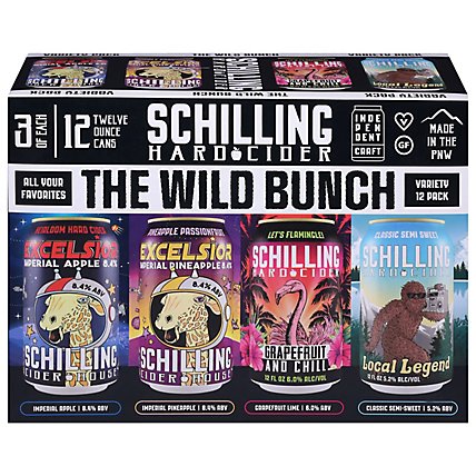 Schilling Cider Variety In Cans - 12-12 FZ - Image 1