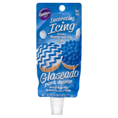 Wilton Blu Icng Pch W/ Tips - 8 OZ - Image 1