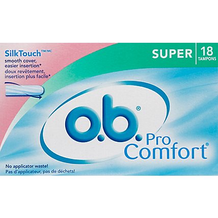 Ob Pro Comfort Super Tampons - 18 CT - Image 2