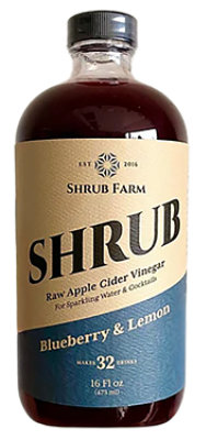 Shrub Farm Blueberry & Lemon Shrub - 16 FZ - Image 1