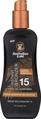 Australian Gold SPF 15 Instant Bronzer Gel Sunscreen - 8 Oz - Image 2