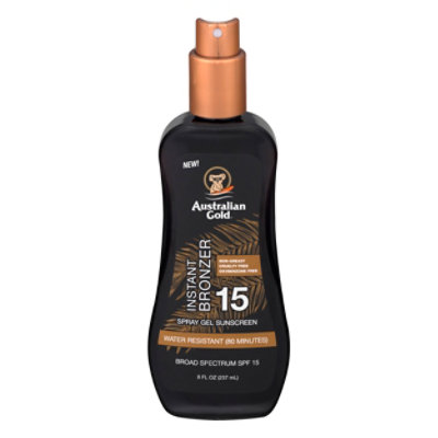 Australian Gold SPF 15 Instant Bronzer Gel Sunscreen - 8 Oz - Image 1