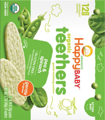 Happy Baby Baby Food Peas Spinach Ready To Use Box - 12-0.14 OZ - Image 6