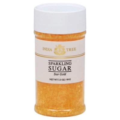 India Tree Gold Sparkle Sugar - 3 OZ - Image 1