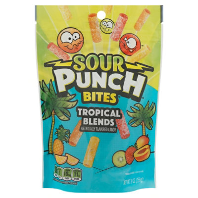 Am Licorice Sour Punch Bites Tropical - 9 OZ