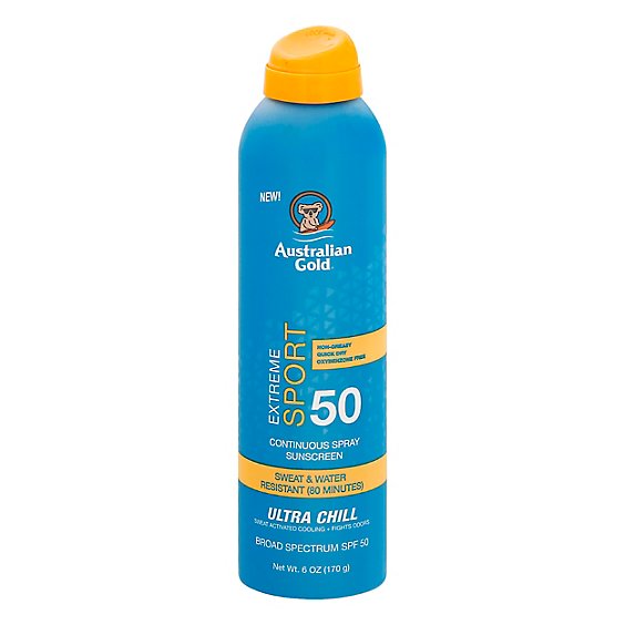 Australian Gold Sport Spray Spf 50 - 6 Oz