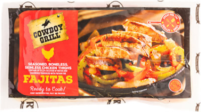 Cowboy Grill Fajitas Chicken Thigh - Lb