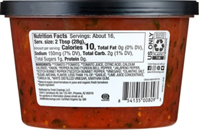 Fresh Cravings Salsa Mld Rstrnt Styl Org - 16 OZ - Image 5