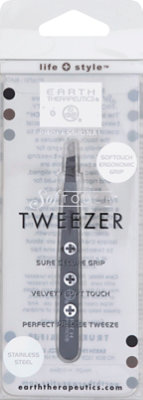 Earth Therapeutics Black Handle Tweezer - EA - Image 2