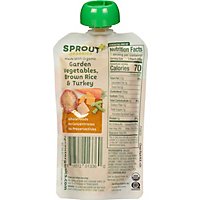 Sprout Baby Food Garden Vegetable Brown Rice Turkey Ready To Feed Foil Bag - 4.5 OZ - Image 3