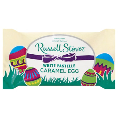 Russell Stover White Chocolate Caramel Egg - 1 OZ - Image 1