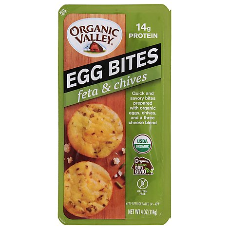 Organic Vly Egg Bites Feta & Chives - 2 CT