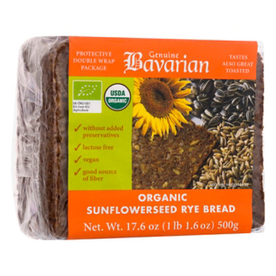 Genuine Bavarian Og2 Snflwr Seed Rye - 17.6 OZ