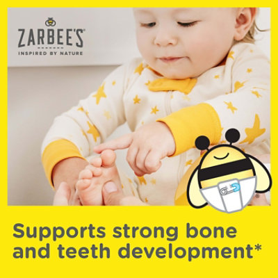 Zarbee's Baby Vitamin D Supplement Baby Vitamin D Drops for Infants Drug Free - 0.47 Fl. Oz. - Image 3
