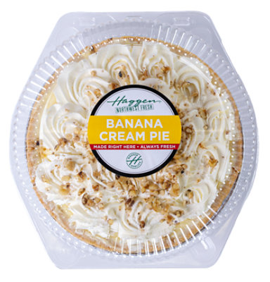 Haggen Banana Cream Pie - 9 in. - Made Right Here Always Fresh - Image 1