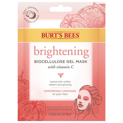 Burts Bees Brightening Gel Mask W Mandarin Extract - EA - Image 2