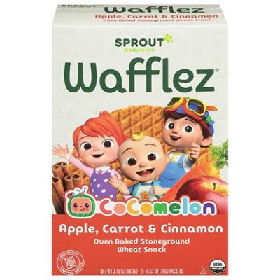 Sprout Organic Wafflez Apple Carrot Cinnamon - 5-.63OZ - Image 3